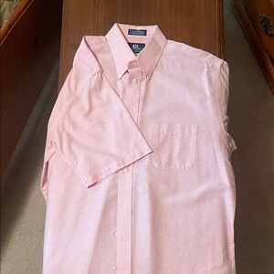 Stafford Men's Light Pink Button Down Shirt